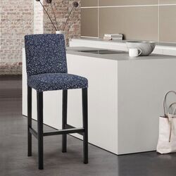 Scaun de bar Ikea Bergmund/Ryrane 75cm (Negru/Albastru Inchis)