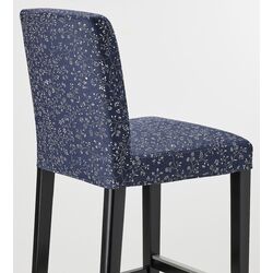 Scaun de bar Ikea Bergmund/Ryrane 75cm (Negru/Albastru Inchis) Thumb