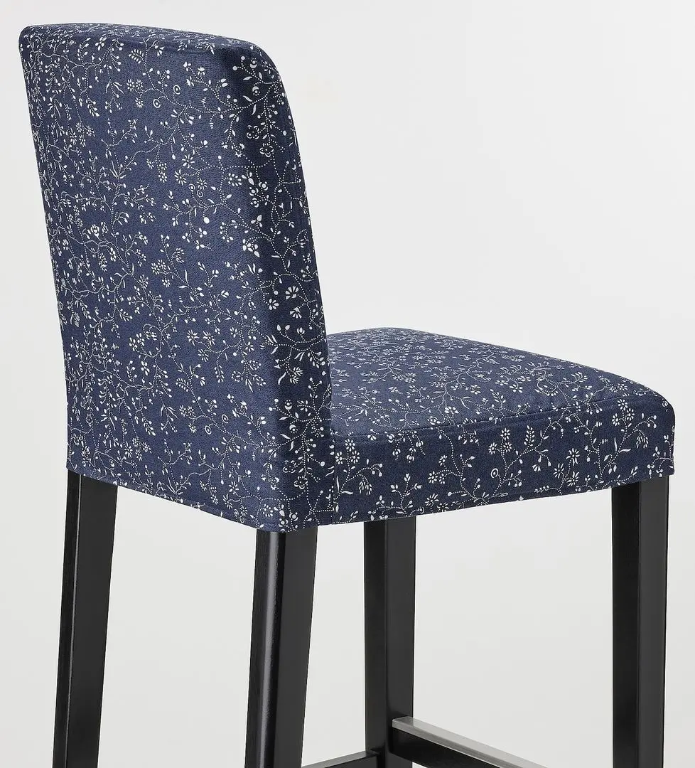 Scaun de bar Ikea Bergmund/Ryrane 75cm (Negru/Albastru Inchis) - 5