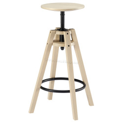 Scaun de bar Ikea Dalfred 63-74 cm (Mesteacan)