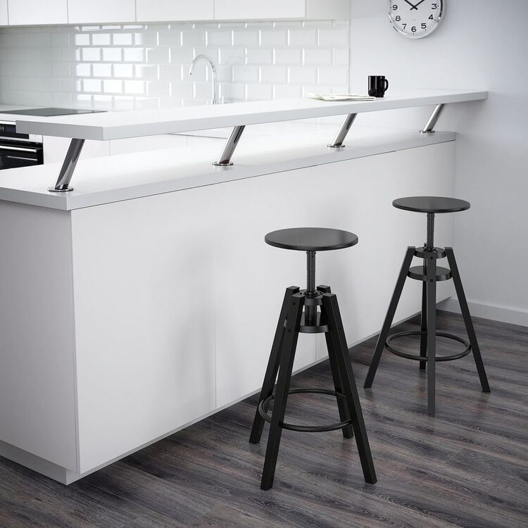 Барный стул Ikea Dalfred (Чёрный)