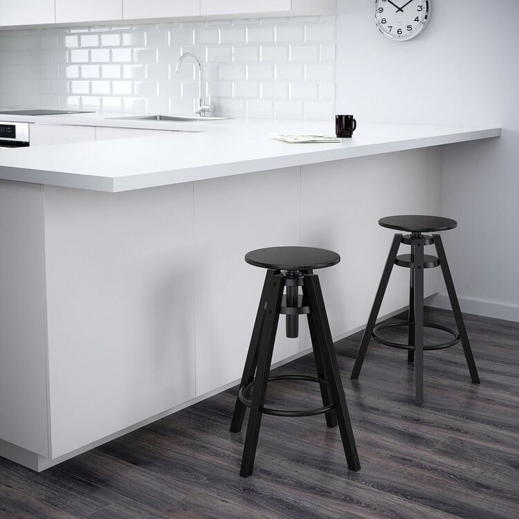 Барный стул Ikea Dalfred (Чёрный)