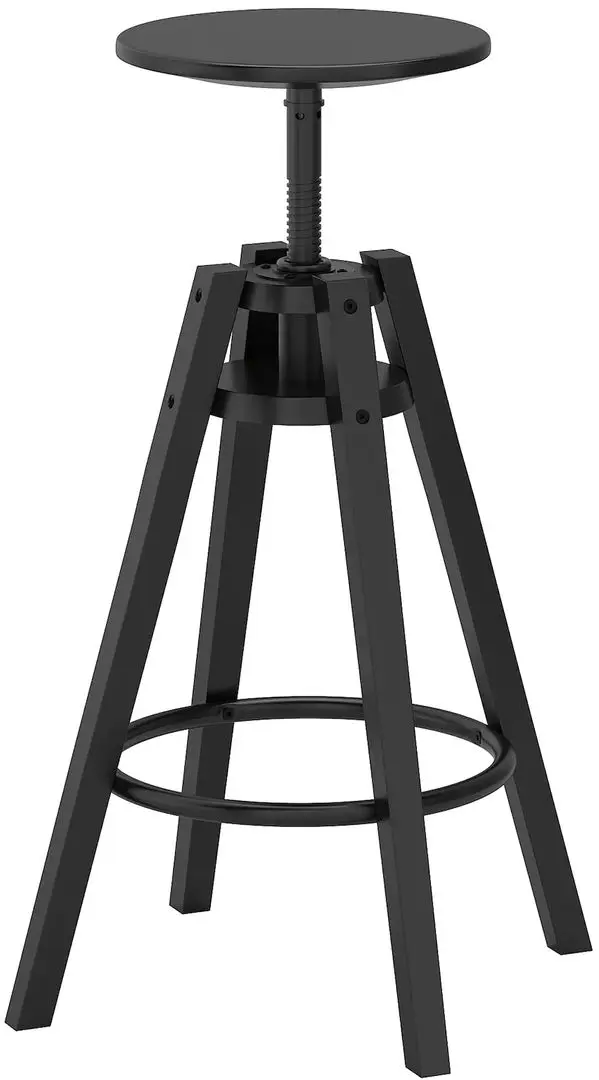 Scaun de bar Ikea Dalfred (Negru)