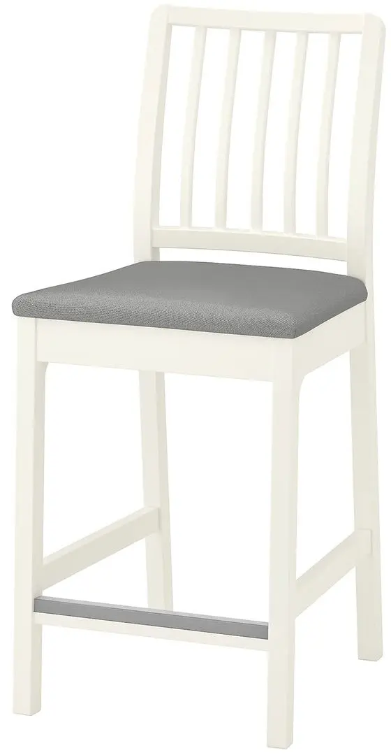 Scaun de bar Ikea Ekedalen 62cm (Alb/Orrsta Gri)