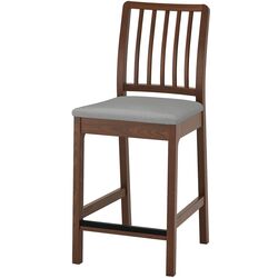 Барный стул Ikea Ekedalen 62см (Коричневый/Оррста Серый)