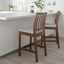Scaun de bar Ikea Ekedalen 62cm (Maro/Orrsta Gri) Thumb