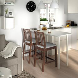 Scaun de bar Ikea Ekedalen 62cm (Maro/Orrsta Gri) Thumb