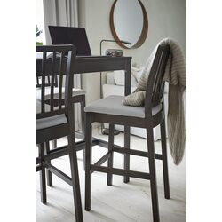 Scaun de bar Ikea Ekedalen 75cm (Maro Inchis/Orrsta Gri) Thumb