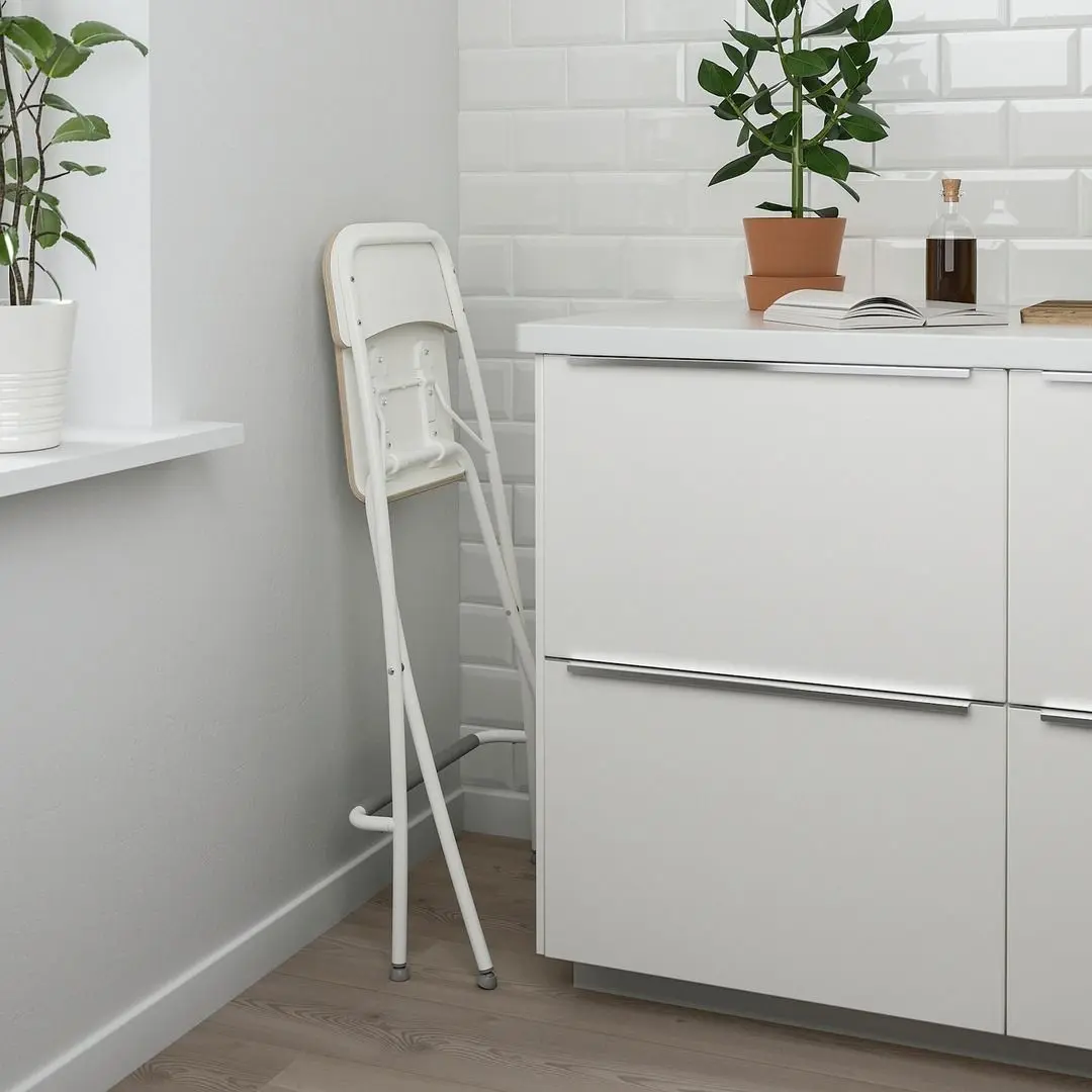 Scaun de bar Ikea Franklin pliant 63cm (Alb)