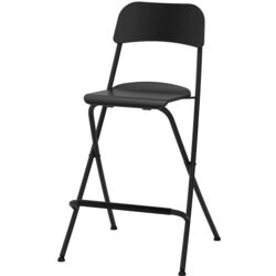 Scaun de bar Ikea Franklin pliant 63cm (Negru)