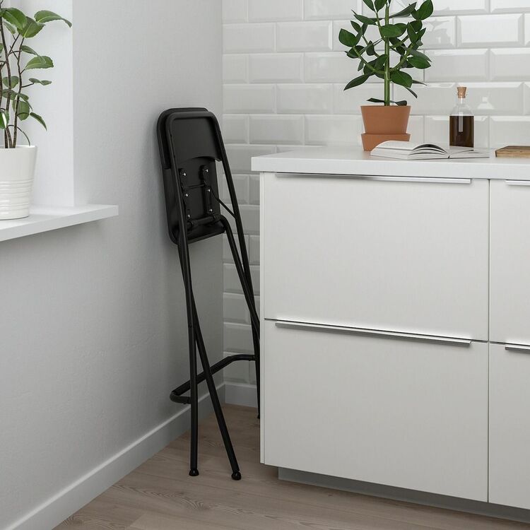 Барный стул Ikea Franklin раскладной 63см (Черный)