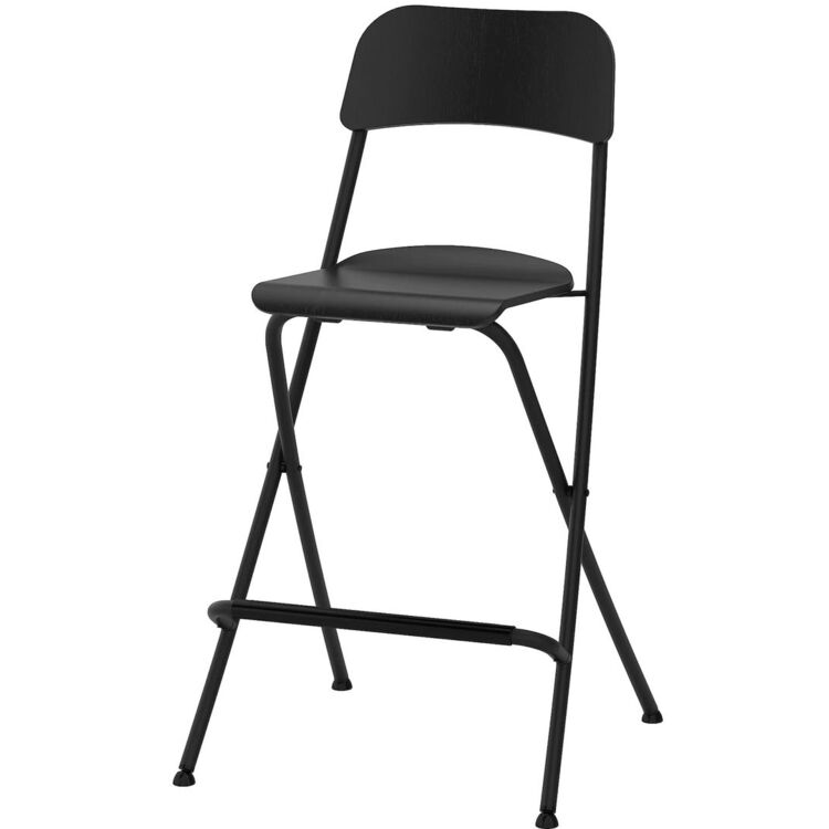 Барный стул Ikea Franklin раскладной 63см (Черный)