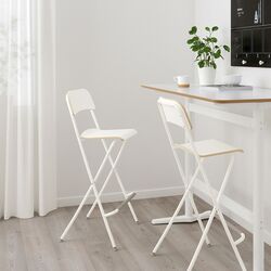 Барный стул Ikea Franklin раскладной 74см (Белый) Thumb