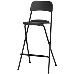 Scaun de bar Ikea Franklin pliant 74cm (Negru)