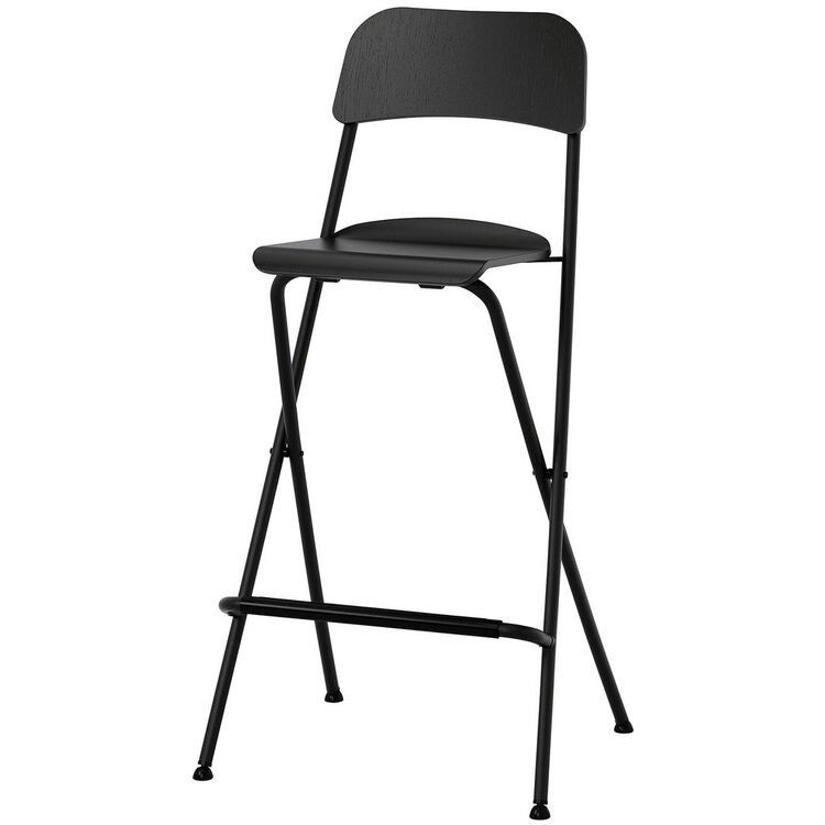 Барный стул Ikea Franklin раскладной 74см (Черный)