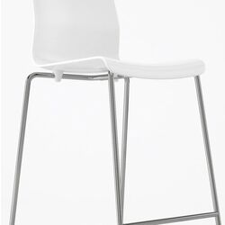 Scaun de bar Ikea Glenn 66cm (Alb/Cromat) Thumb