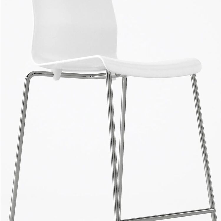 Scaun de bar Ikea Glenn 66cm (Alb/Cromat)