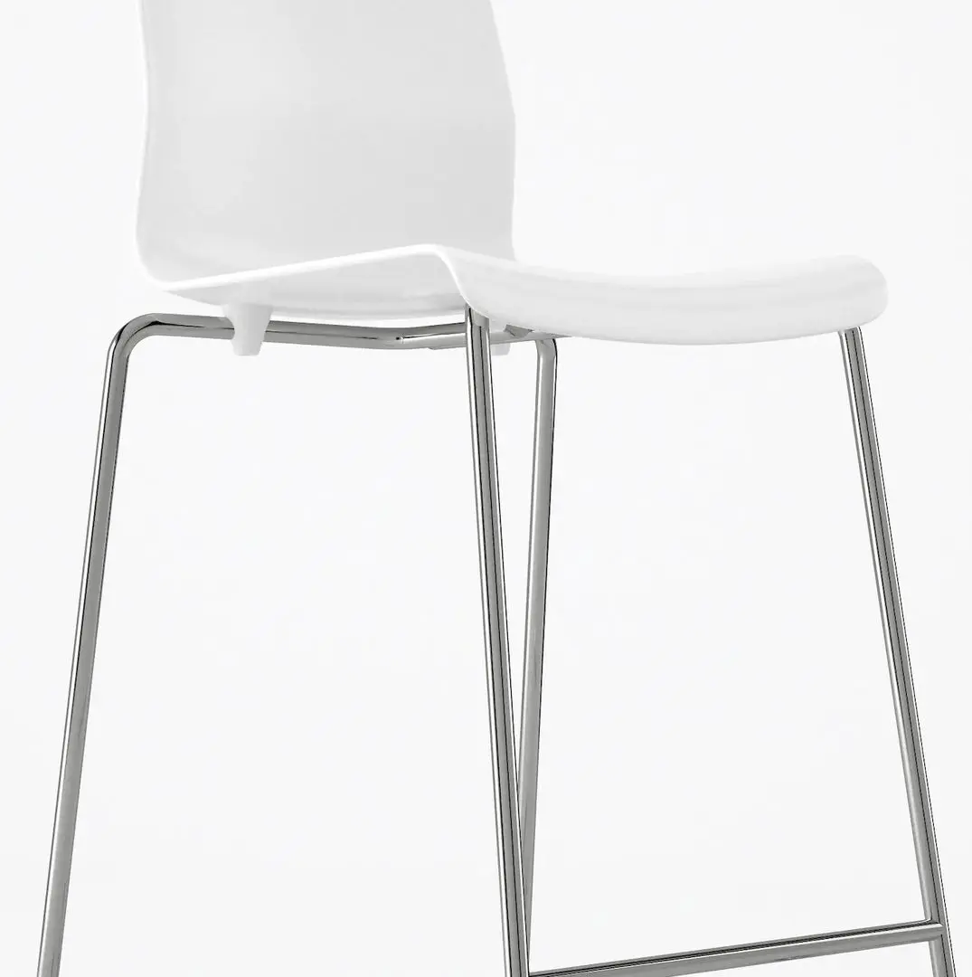 Scaun de bar Ikea Glenn 66cm (Alb/Cromat)