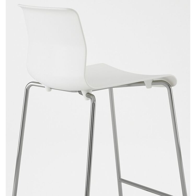 Scaun de bar Ikea Glenn 66cm (Alb/Cromat)