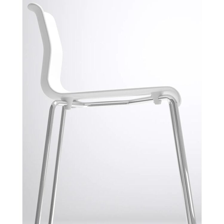 Scaun de bar Ikea Glenn 66cm (Alb/Cromat)