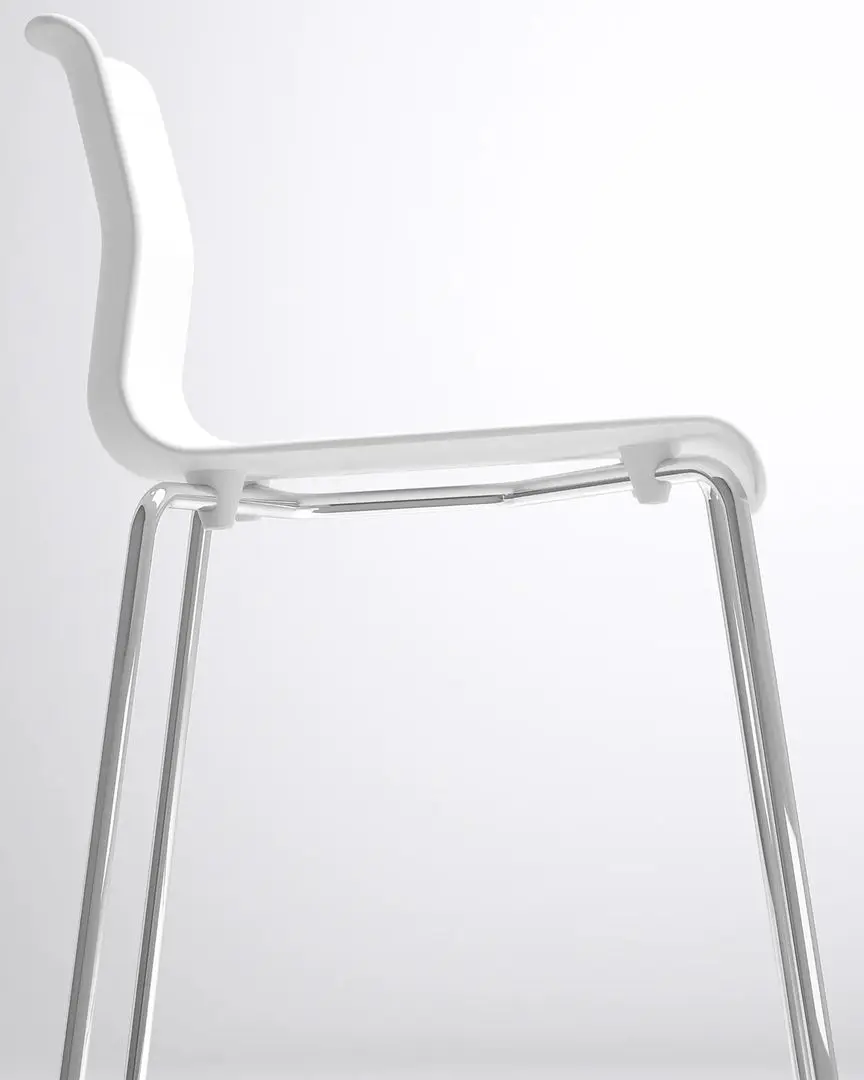Scaun de bar Ikea Glenn 66cm (Alb/Cromat)