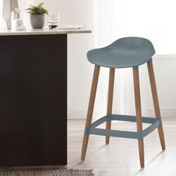 Scaun de bar Ikea Gronsta 64cm (Gri-turcoaz) Thumb
