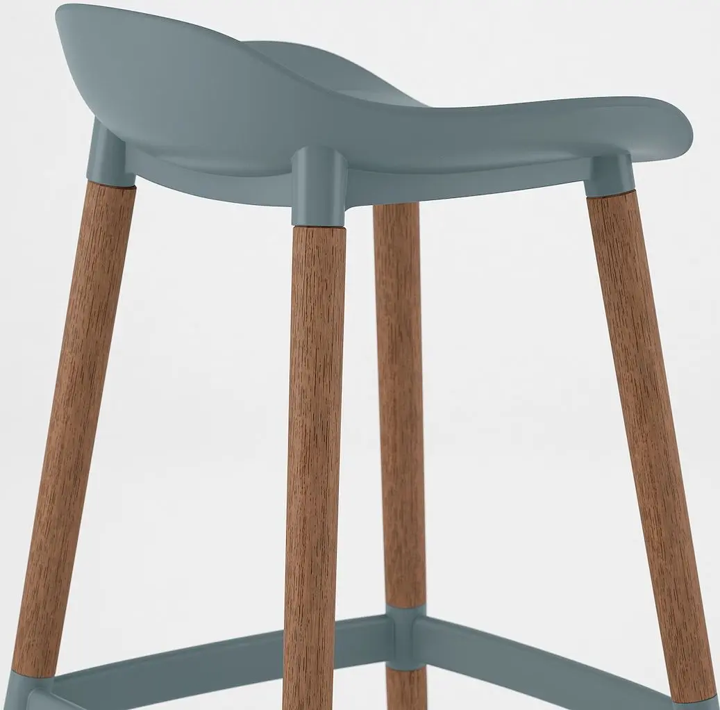 Scaun de bar Ikea Gronsta 64cm (Gri-turcoaz)