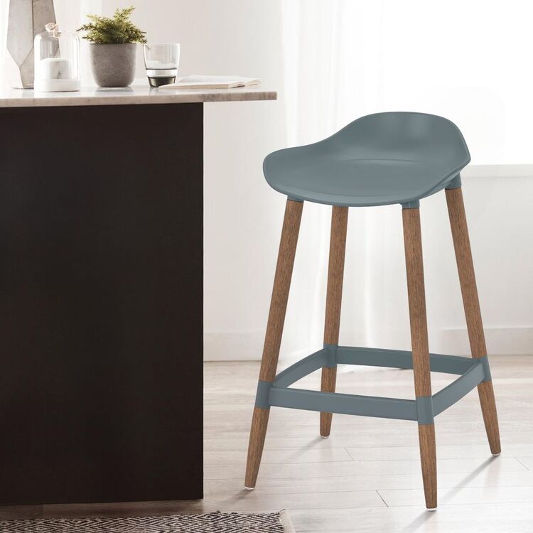 Scaun de bar Ikea Gronsta 64cm (Gri-turcoaz)