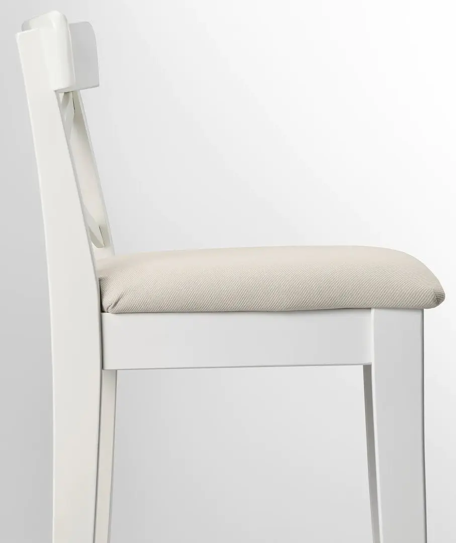 Scaun de bar Ikea Ingolf 65cm (Alb)