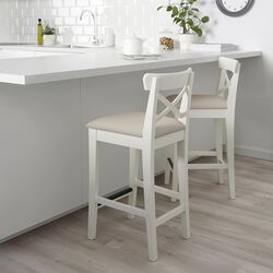 Барный стул Ikea Ingolf 65см (Белый) Thumb
