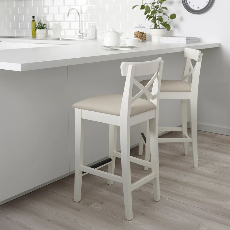 Барный стул Ikea Ingolf 65см (Белый)