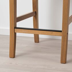 Scaun de bar Ikea Ingolf 65cm (Aspect Antichizat/Nolhaga Gri-Bej) Thumb