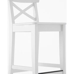 Scaun de bar Ikea Ingolf 74cm (Alb) Thumb