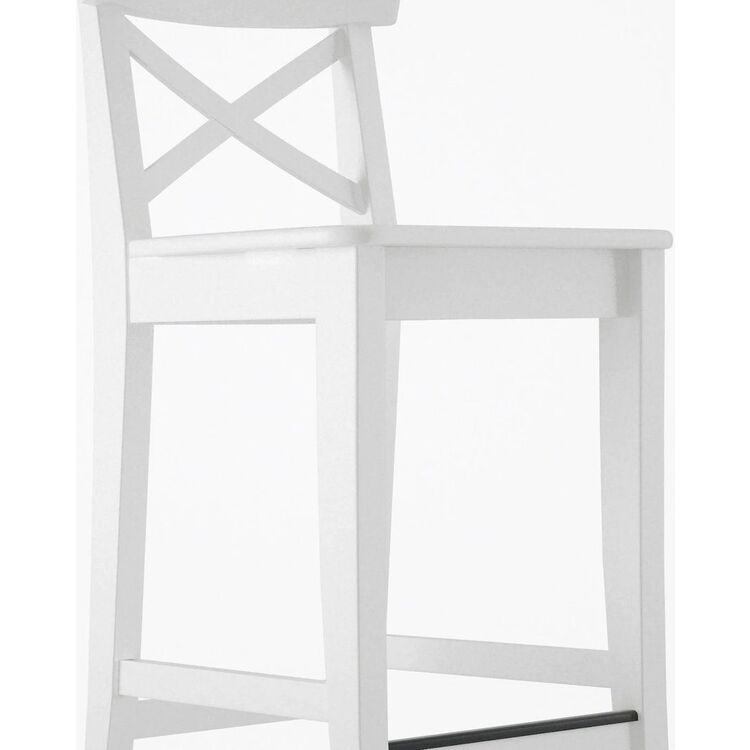 Scaun de bar Ikea Ingolf 74cm (Alb)