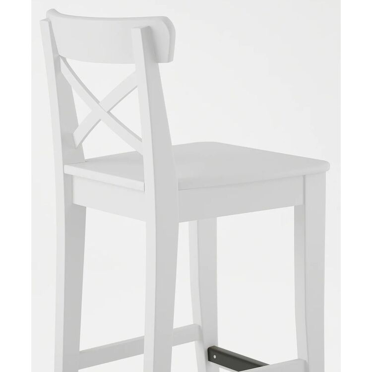 Scaun de bar Ikea Ingolf 74cm (Alb)