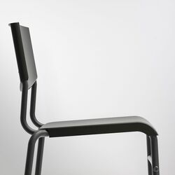 Scaun de bar Ikea Stig 74cm (Negru) Thumb