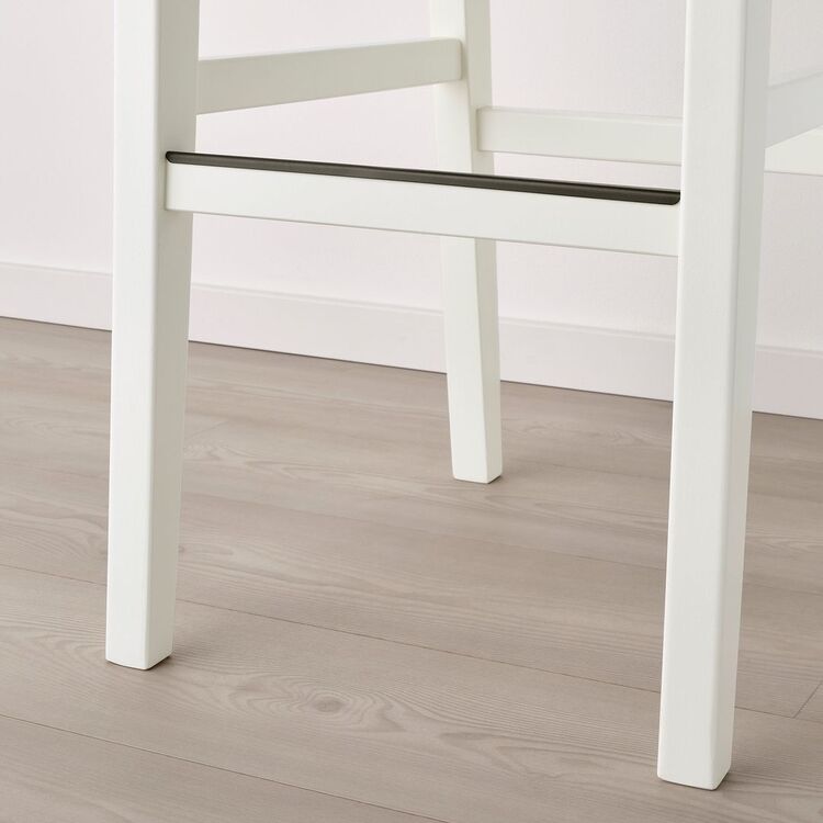 Scaun bar Ikea Ingolf 75cm (Alb/Hallarp Bej)