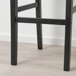 Scaun de bar Ikea Ingolf 75cm (Negru-Maro/Nolhaga Gri-Bej) Thumb