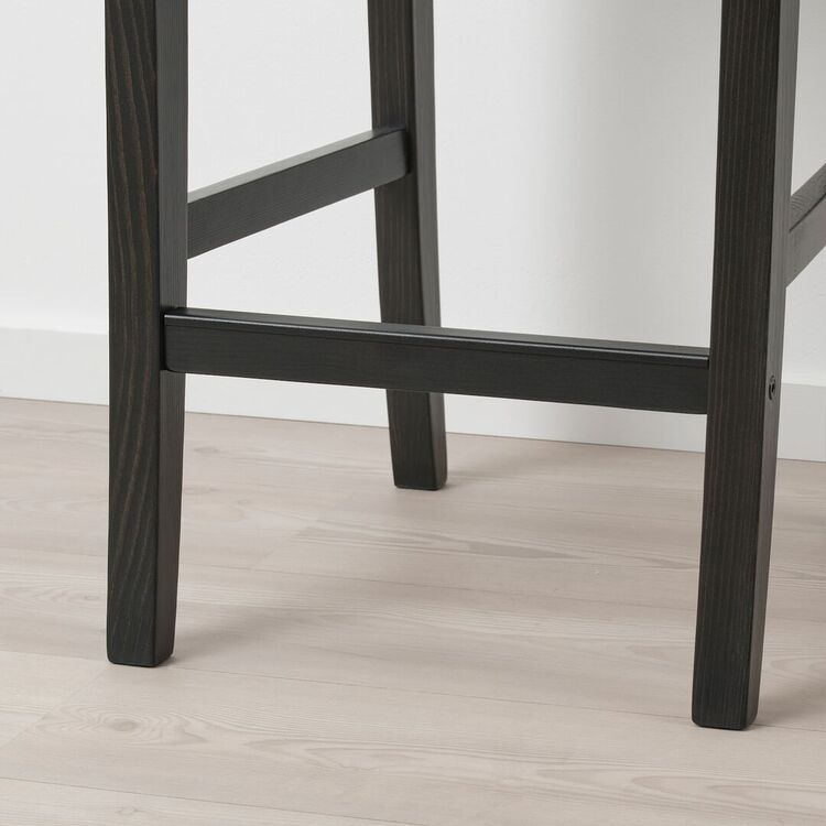 Scaun de bar Ikea Ingolf/Nolhaga 65cm (Negru-maro/Bej-gri)
