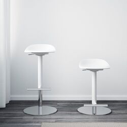 Барный стул Ikea Janinge 76см (Белый) Thumb