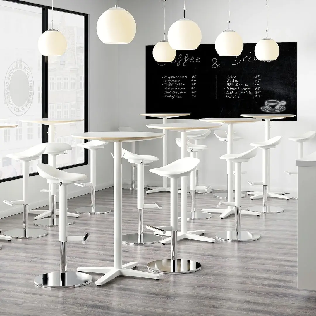 Scaun de bar Ikea Janinge 76cm (Alb)