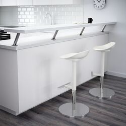 Барный стул Ikea Janinge 76см (Белый) Thumb