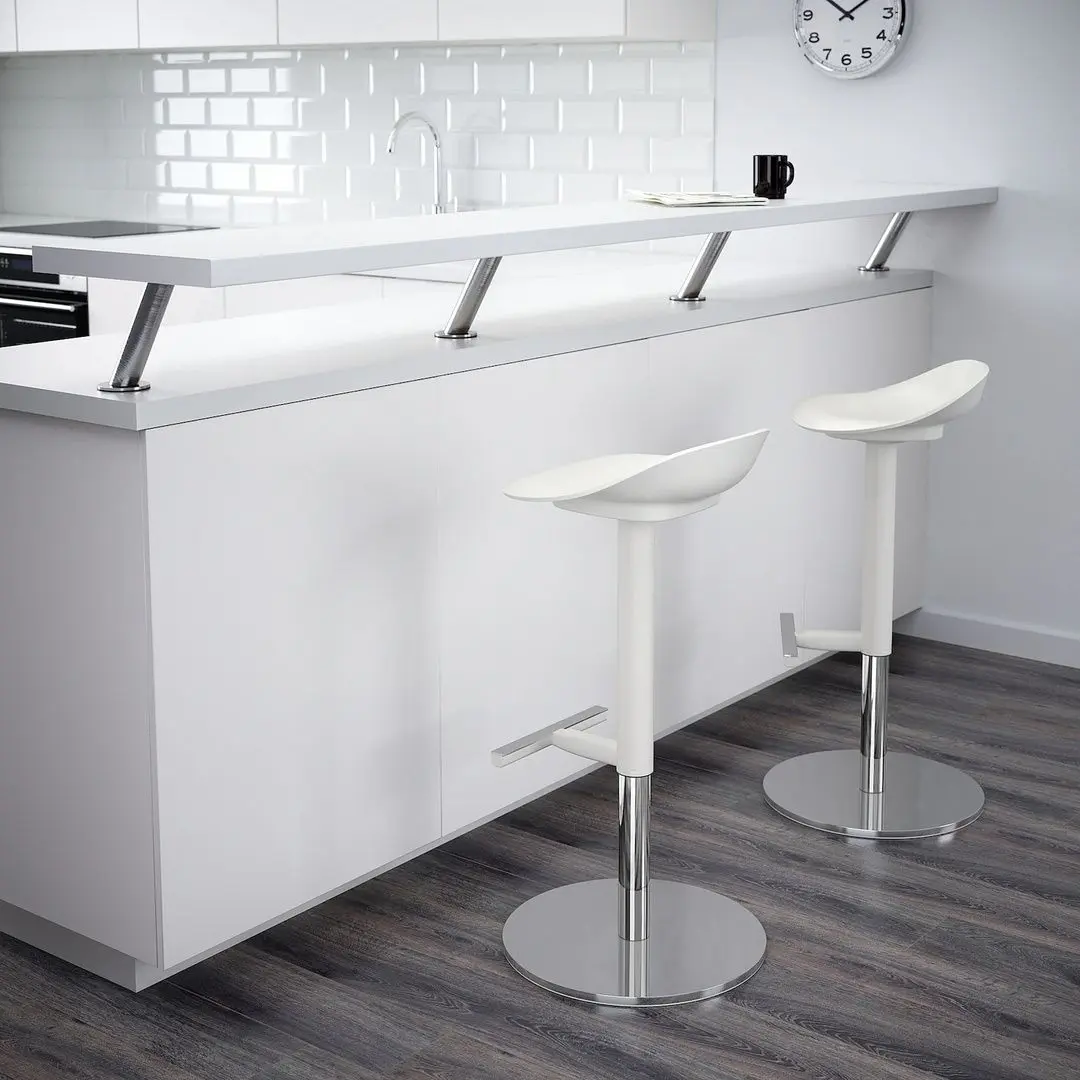 Scaun de bar Ikea Janinge 76cm (Alb)