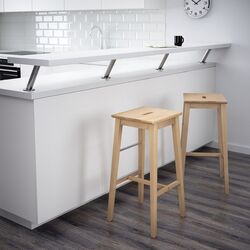 Scaun de bar Ikea Nilsolle 74cm (Mesteacan) Thumb