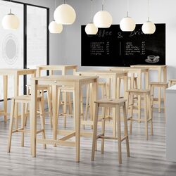 Scaun de bar Ikea Nilsolle 74cm (Mesteacan) Thumb