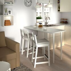 Scaun de bar Ikea Nordviken 62cm (Alb) Thumb