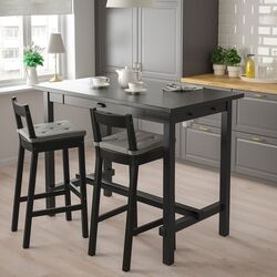 Scaun de bar Ikea Nordviken 75cm (Negru) Thumb