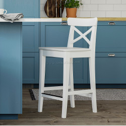 Scaun de bar Ikea Rosentorp 63 cm (Alb)
