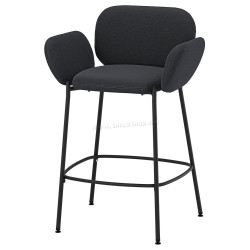 Scaun bar Ikea Syntorp/Knaback 66 cm (Negru/Antracit)