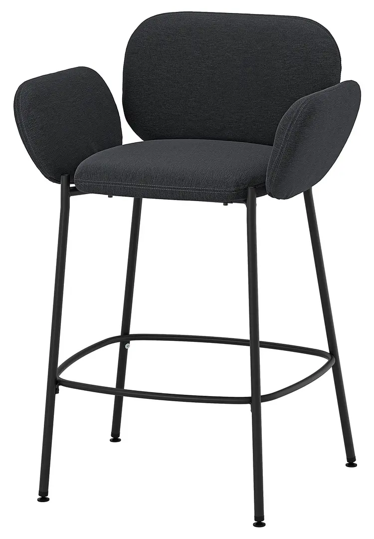 Scaun bar Ikea Syntorp/Knaback 66 cm (Negru/Antracit)